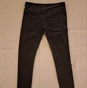 Athleta Elation Ultra High Rise Tight In Black Velvet Sz XL Tall